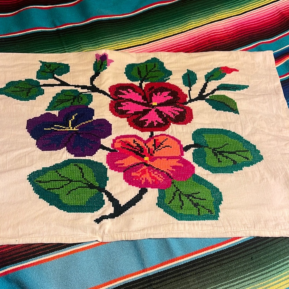 Hand-Made Otomi pillowcase